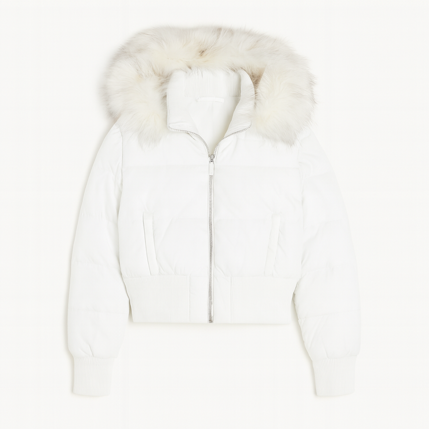 Kurtka Puchowa Mivie™ “Frost Whisper” - White & Rosé Edition