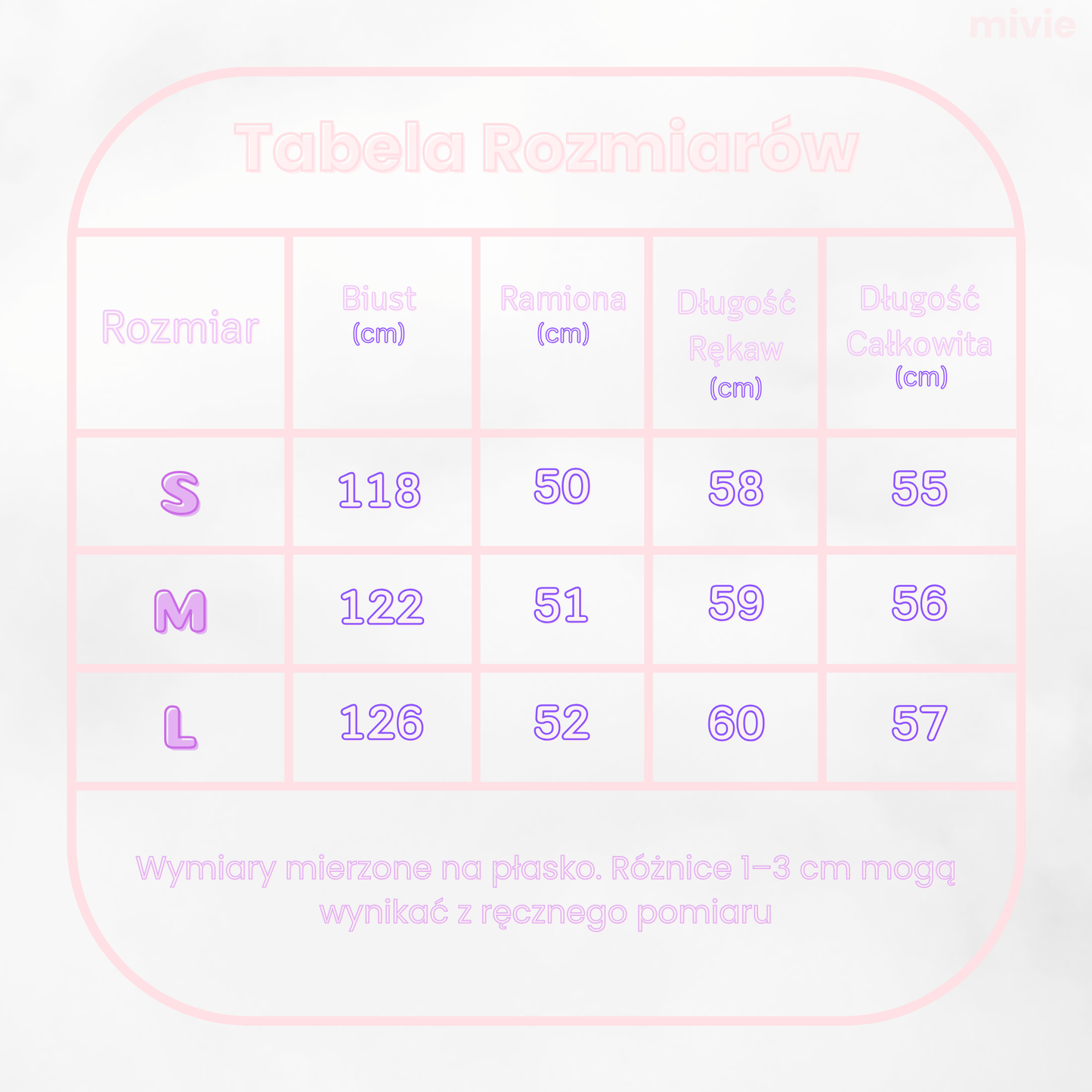 Kurtka Puchowa Mivie™ “Frost Whisper” - White & Rosé Edition
